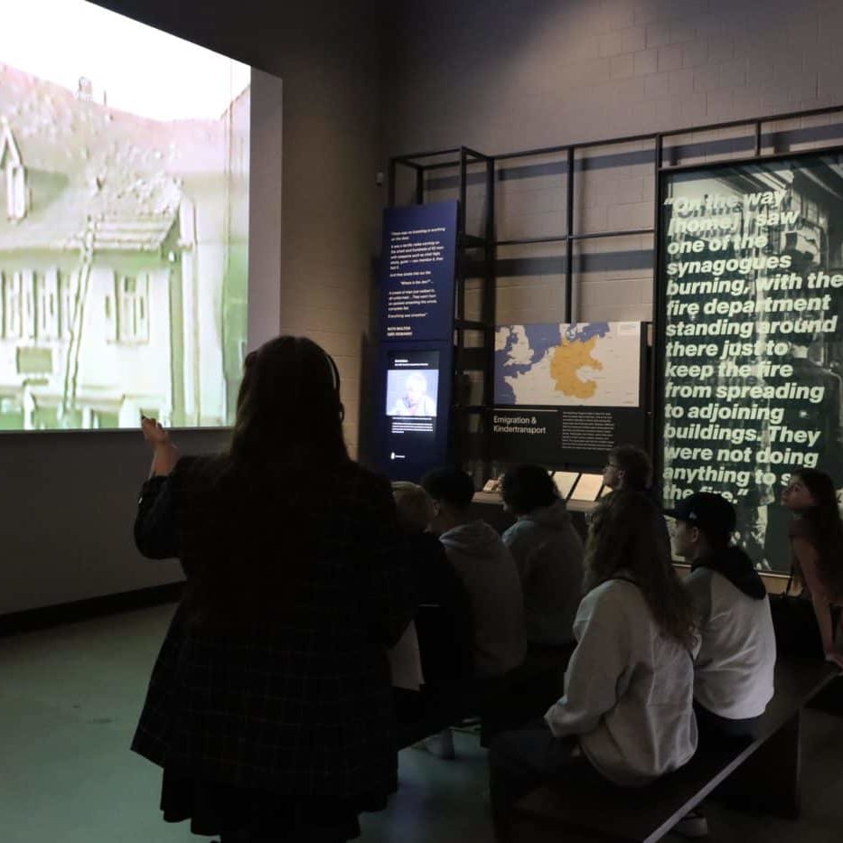 November Pogroms Kristallnacht Exhibit Students